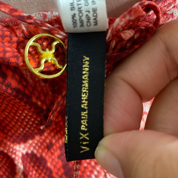 Vix Paul Ahermanny Python Print Mini Silk Dress - Picture 3 of 9